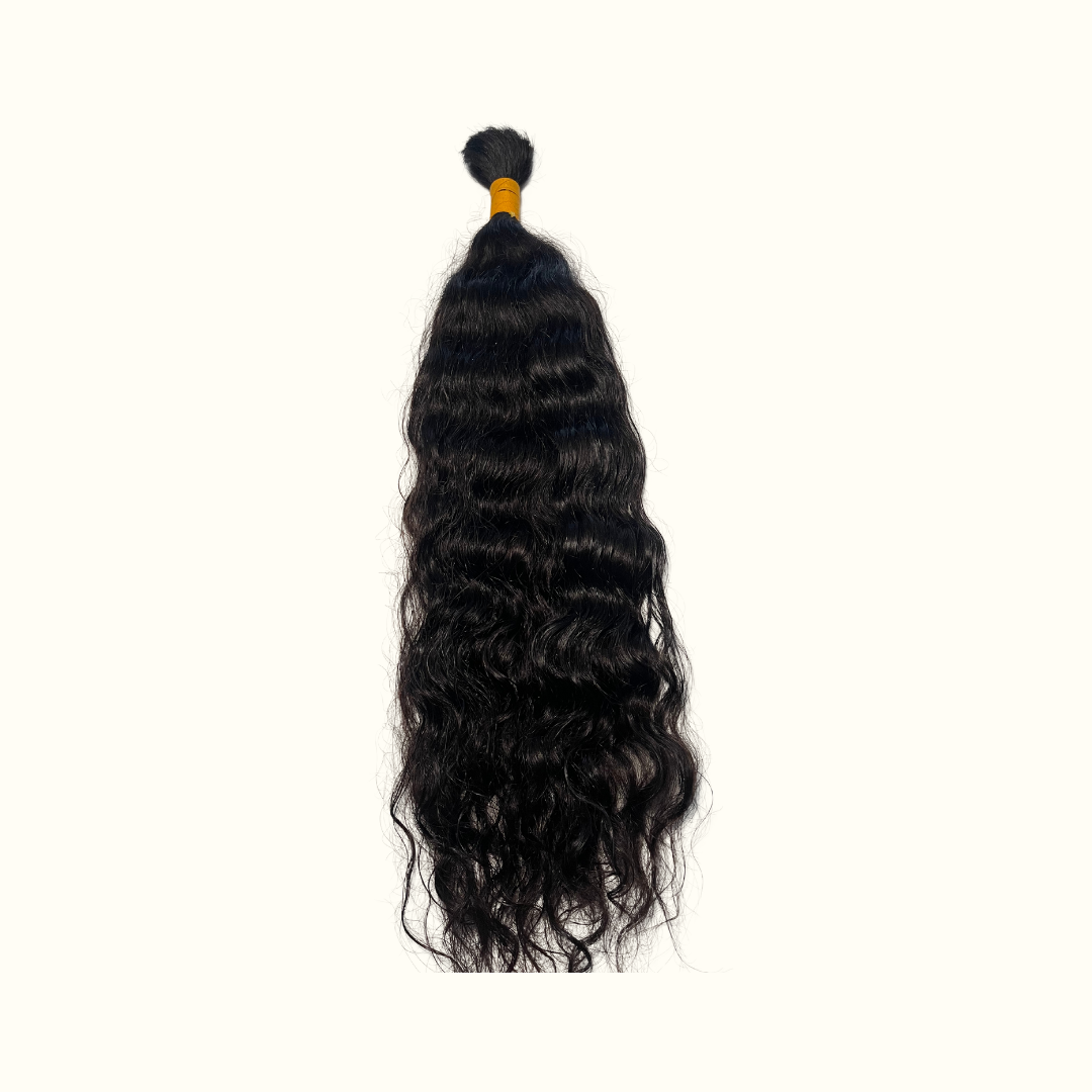 Raw Indian bulk braiding hair (Deep Curly)