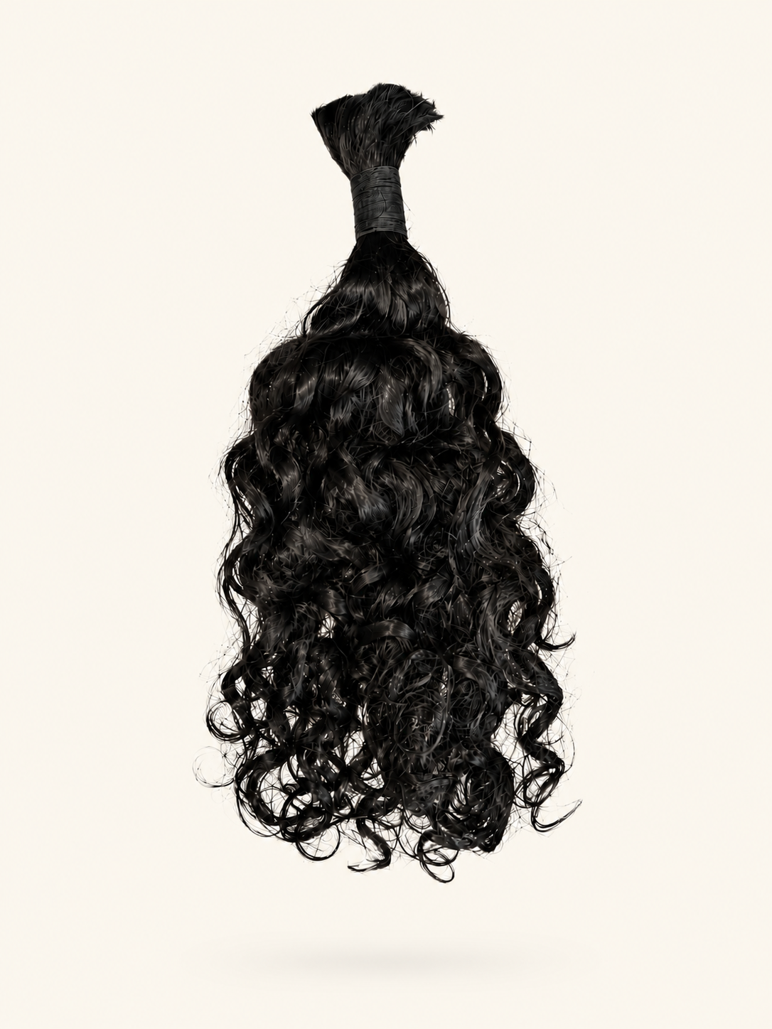 Raw Indian bulk braiding hair (Curly)