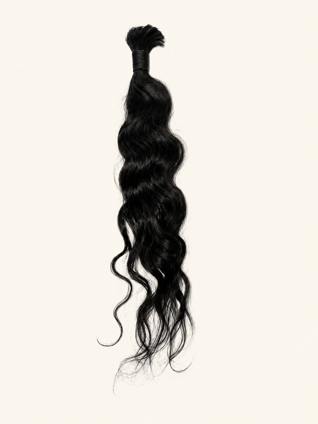 Raw Indian bulk braiding hair (Wavy)