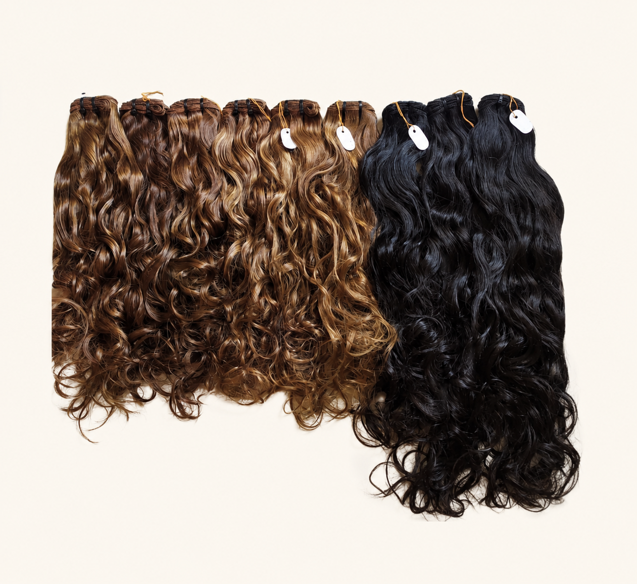 Wefted Raw Indian Hair