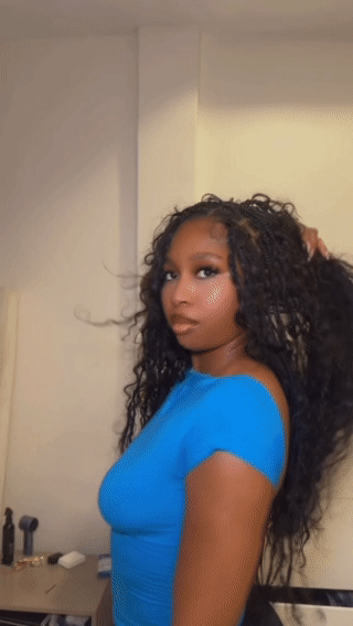 Raw Indian bulk braiding hair (Curly)